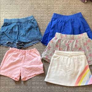 GAP Kids Multicolor Shorts 2 and skort 3 bundle 4-5T, NWOT